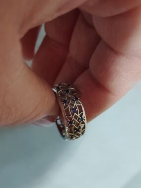 Sapphire Accent Band - Women's Ring